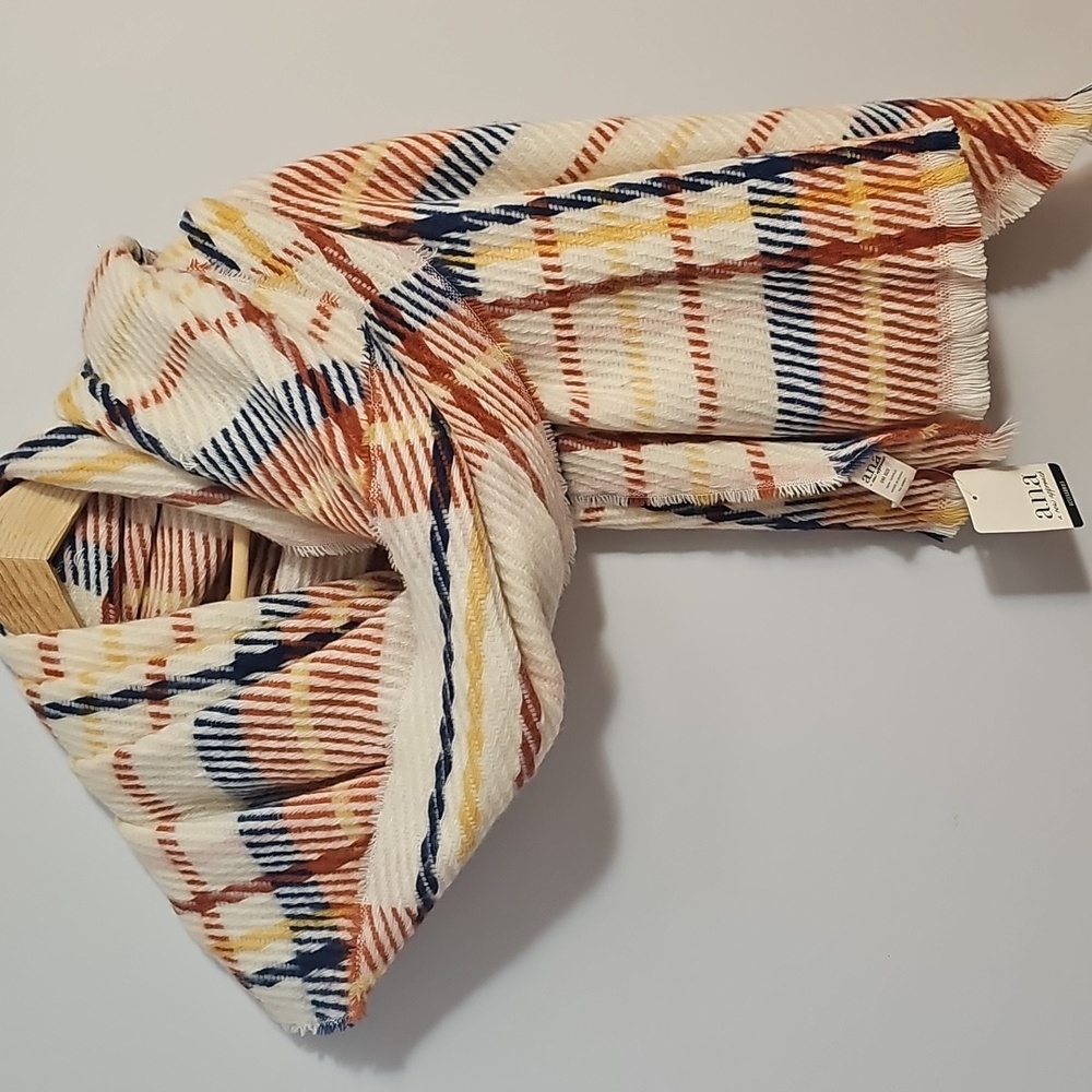 a.n.a NWT Plaid Blanket scarf - Picture 1 of 2